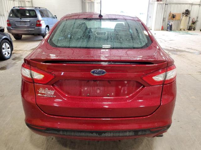 3FA6P0G71GR396044 - 2016 FORD FUSION S RED photo 6