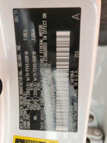 5TDJKRFH3FS178006 - 2015 TOYOTA HIGHLANDER XLE Білий фото 13