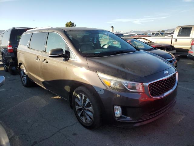 KNDMC5C1XF6018621 - 2015 KIA SEDONA EX GRAY photo 4