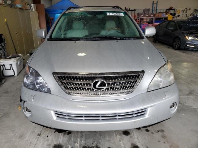 JTJHW31U382863005 - 2008 LEXUS RX 400H SILVER photo 5