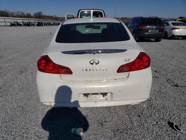 JN1CV6AP8DM723934 - 2013 INFINITI G37 BASE WHITE photo 6