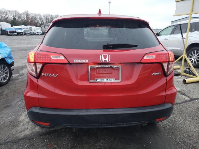 3CZRU6H54GM724760 - 2016 HONDA HR-V EX RED photo 6