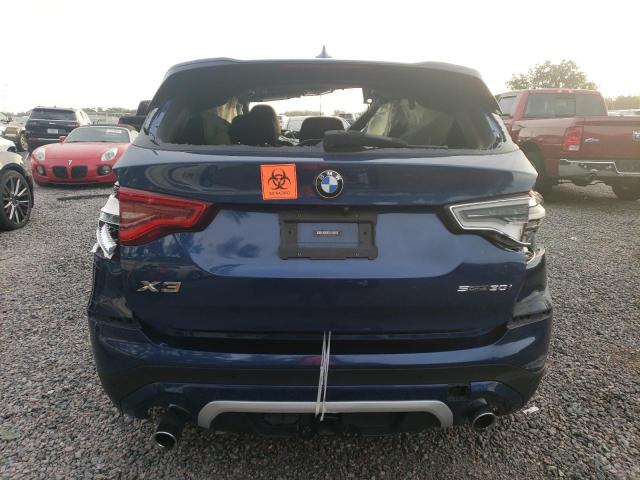 5UXTR7C54KLE94482 - 2019 BMW X3 SDRIVE30I BLUE photo 6