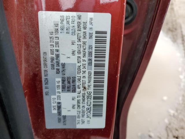 JM1CW2BL4C0106549 - 2012 MAZDA 5 RED photo 13