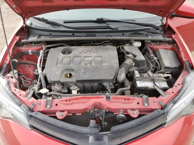 5YFBURHE3KP939542 - 2019 TOYOTA COROLLA L RED photo 11