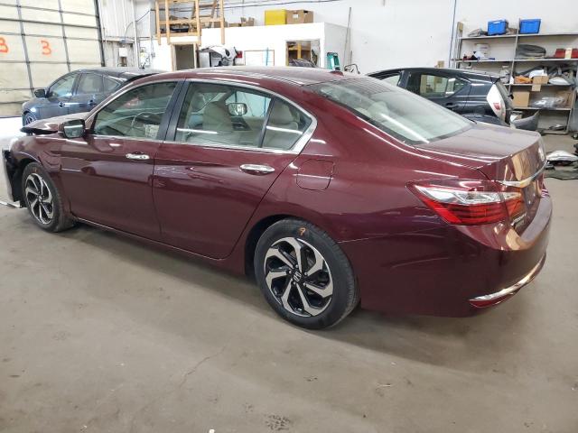 1HGCR2F8XHA306660 - 2017 HONDA ACCORD EXL MAROON photo 2