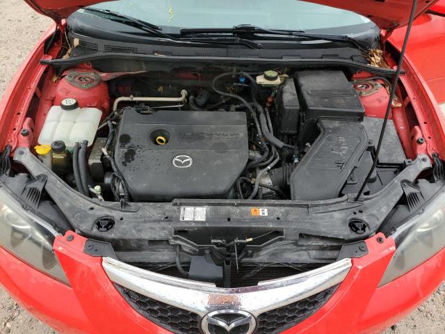 JM1BK32F271693874 - 2007 MAZDA 3 I RED photo 11