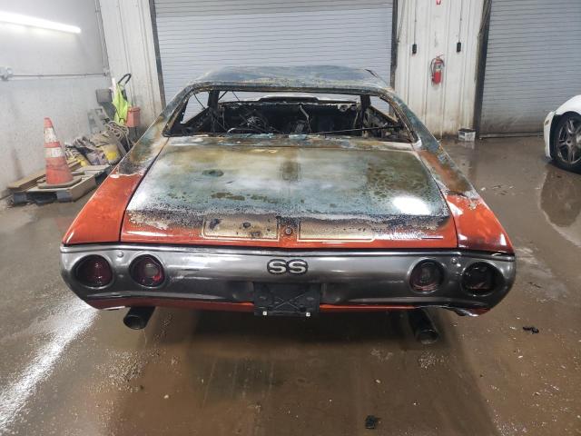 134371K196659 - 1971 CHEVROLET CHEVELLE ORANGE photo 6