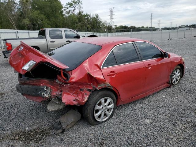 4T1BE46K27U102232 - 2007 TOYOTA CAMRY CE RED photo 3