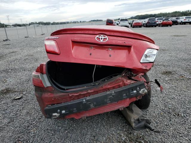 4T1BE46K27U102232 - 2007 TOYOTA CAMRY CE RED photo 6