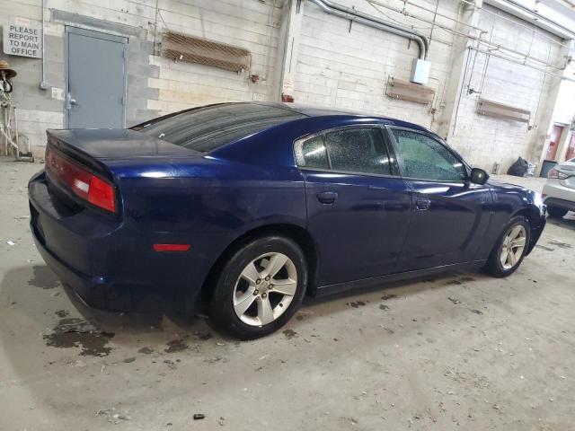 2C3CDXBG4EH241622 - 2014 DODGE CHARGER SE BLUE photo 3