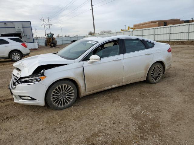 3FA6P0D94JR138355 - 2018 FORD FUSION TITANIUM/PLATINUM WHITE photo 1