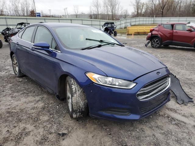 1FA6P0H71F5103520 - 2015 FORD FUSION SE BLUE photo 4