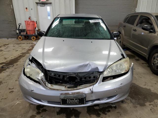 2HGES16365H573478 - 2005 HONDA CIVIC DX VP SILVER photo 5