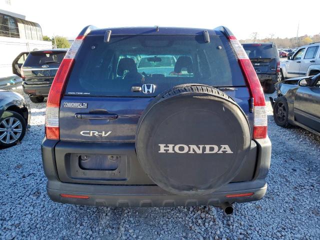 SHSRD788X6U438199 - 2006 HONDA CR-V EX BLUE photo 6