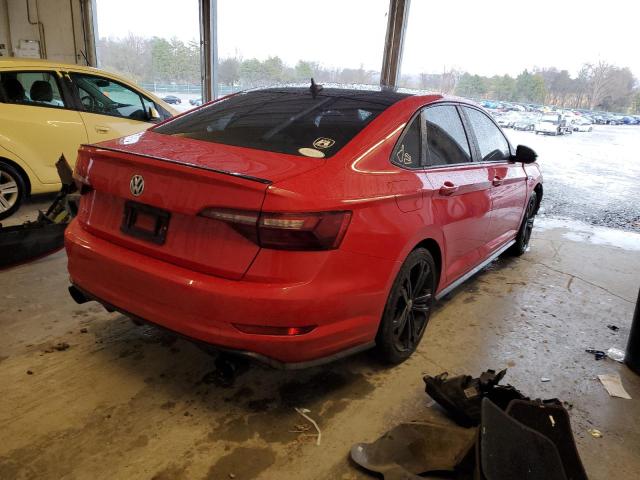 3VW6T7BU2LM051721 - 2020 VOLKSWAGEN JETTA GLI RED photo 3