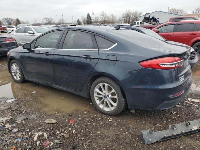 3FA6P0LU6LR123705 - 2020 FORD FUSION SE BLUE photo 2