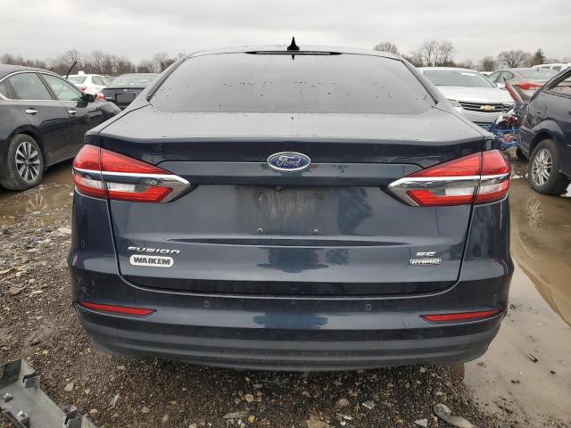 3FA6P0LU6LR123705 - 2020 FORD FUSION SE BLUE photo 6