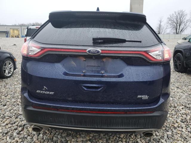 2FMPK4J87GBB17146 - 2016 FORD EDGE SEL BLUE photo 6