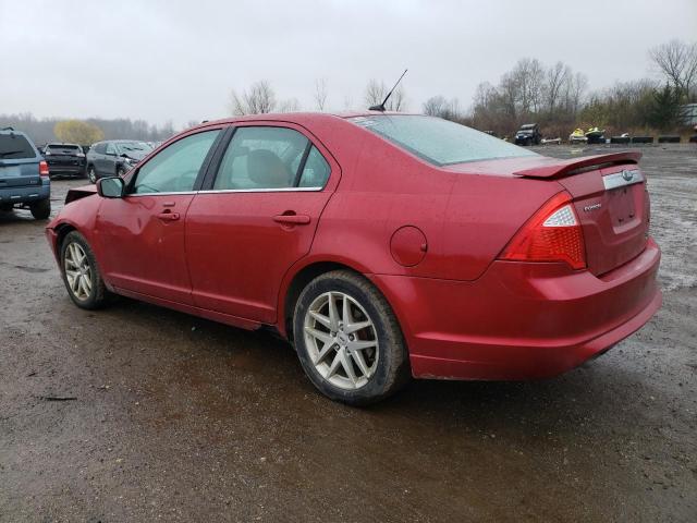 3FAHP0JG4AR323856 - 2010 FORD FUSION SEL RED photo 2