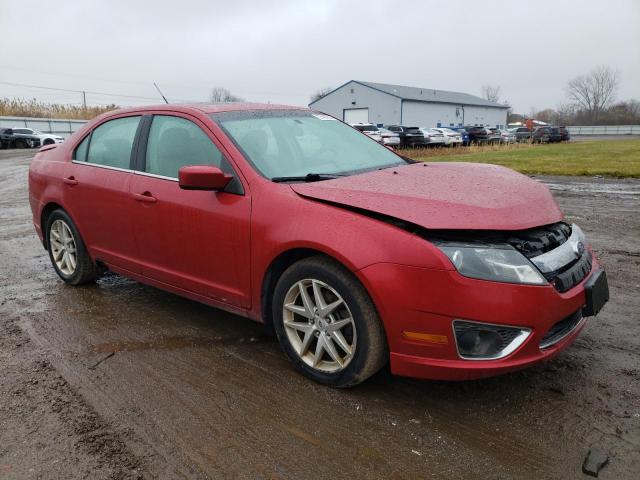 3FAHP0JG4AR323856 - 2010 FORD FUSION SEL RED photo 4