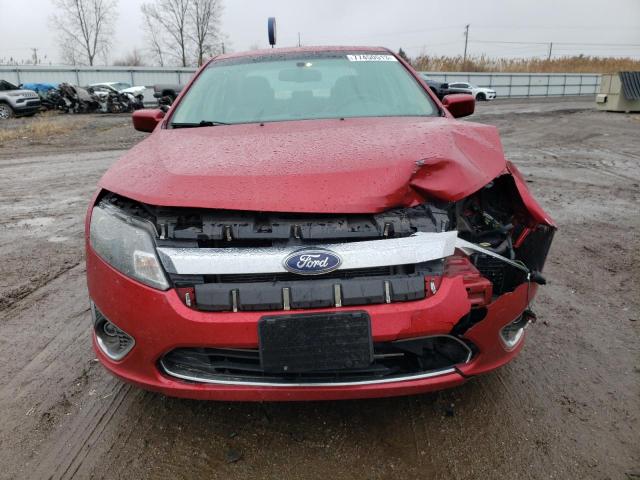 3FAHP0JG4AR323856 - 2010 FORD FUSION SEL RED photo 5