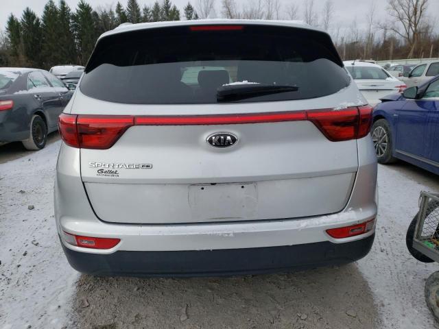 KNDPM3ACXJ7310727 - 2018 KIA SPORTAGE LX SILVER photo 6