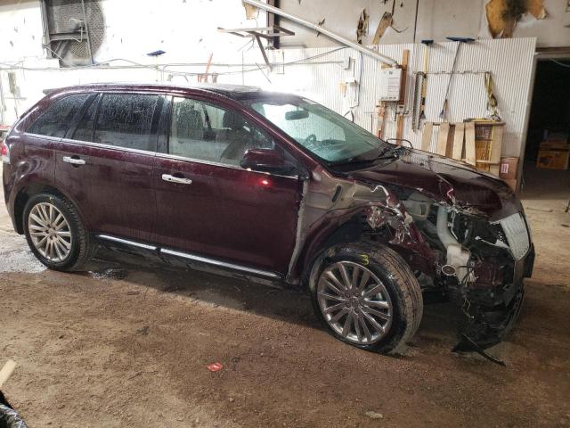 2LMDJ8JK0BBJ22775 - 2011 LINCOLN MKX MAROON photo 4