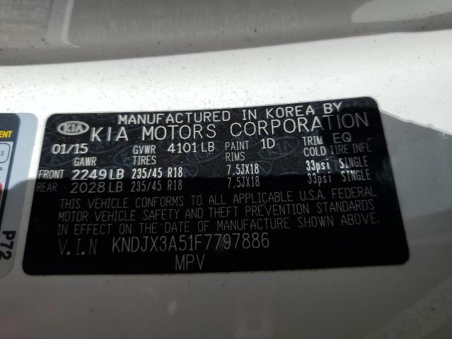 KNDJX3A51F7797886 - 2015 KIA SOUL ! WHITE photo 14