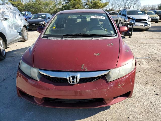 19XFA1F56AE055464 - 2010 HONDA CIVIC LX RED photo 5