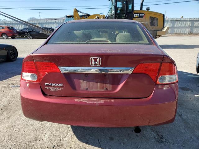 19XFA1F56AE055464 - 2010 HONDA CIVIC LX RED photo 6