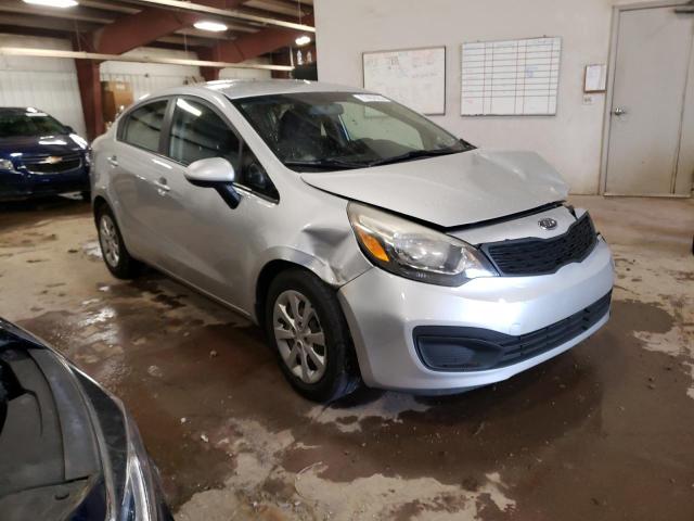 KNADM4A34D6109406 - 2013 KIA RIO LX SILVER photo 4