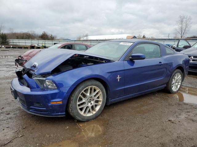 1ZVBP8AM5E5212159 - 2014 FORD MUSTANG BLUE photo 1