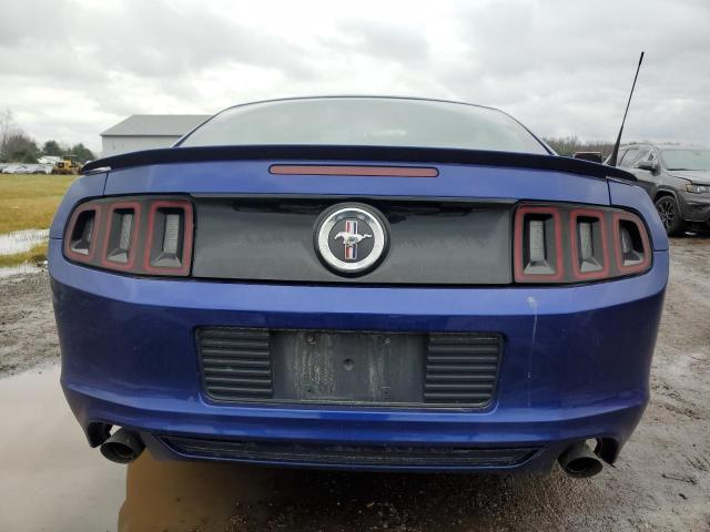 1ZVBP8AM5E5212159 - 2014 FORD MUSTANG BLUE photo 6
