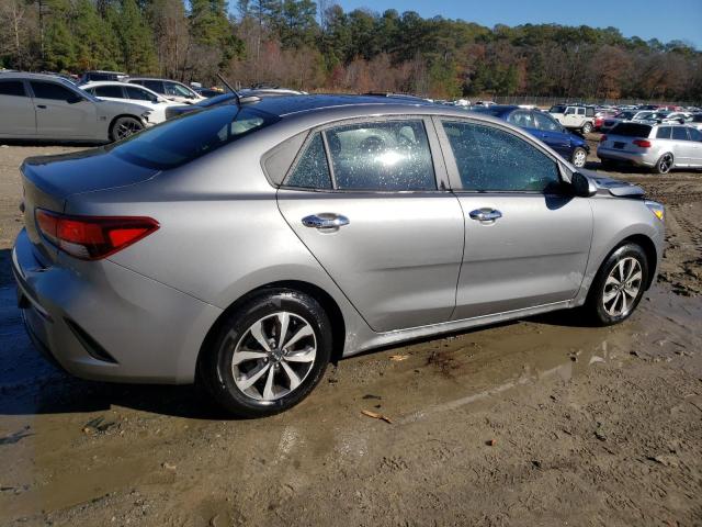 3KPA24AD7NE458172 - 2022 KIA RIO LX GRAY photo 3