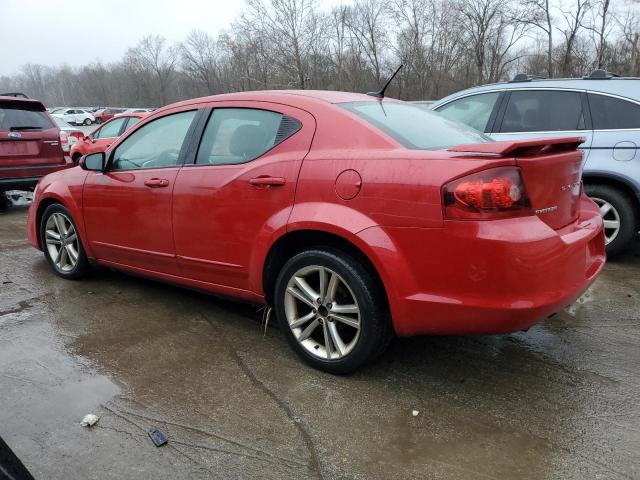 1C3CDZEGXCN258730 - 2012 DODGE AVENGER SXT RED photo 2