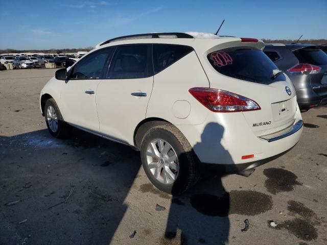 JN8AZ1MW2BW172386 - 2011 NISSAN MURANO S WHITE photo 2