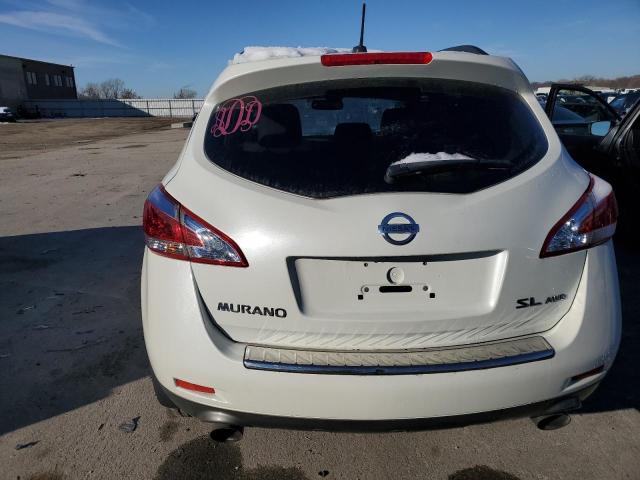 JN8AZ1MW2BW172386 - 2011 NISSAN MURANO S WHITE photo 6