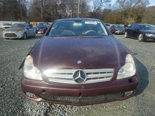 WDDDJ72X87A101198 - 2007 MERCEDES-BENZ CLS 550 BURGUNDY photo 5