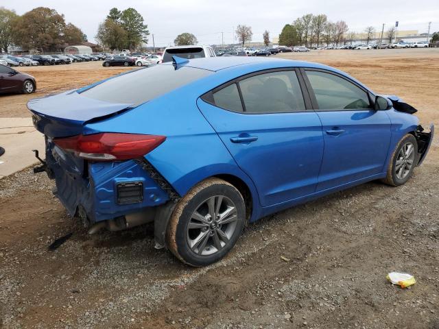 KMHD84LF7HU385025 - 2017 HYUNDAI ELANTRA SE BLUE photo 3