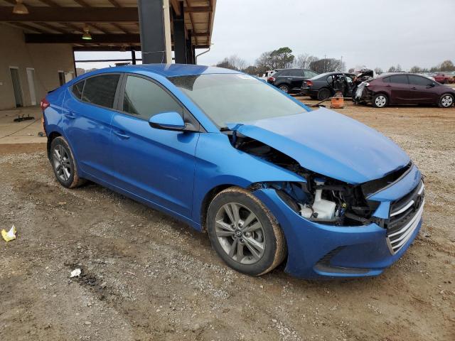 KMHD84LF7HU385025 - 2017 HYUNDAI ELANTRA SE BLUE photo 4