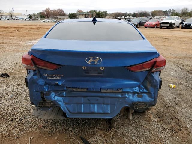 KMHD84LF7HU385025 - 2017 HYUNDAI ELANTRA SE BLUE photo 6