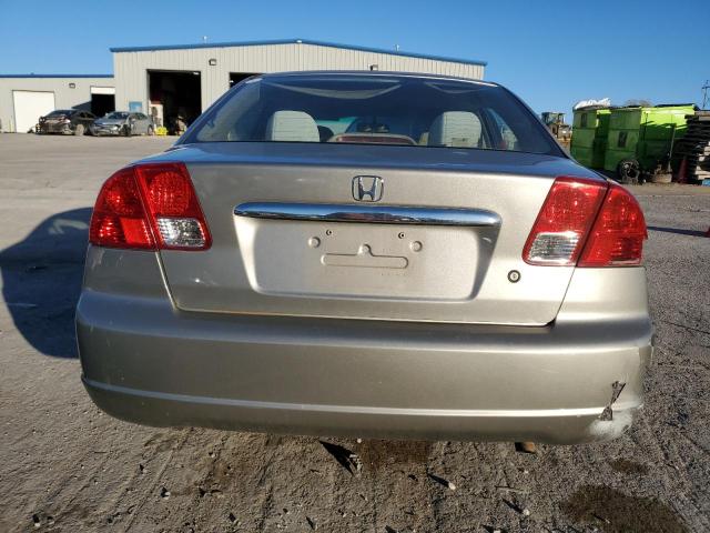 2HGES16563H569588 - 2003 HONDA CIVIC LX BEIGE photo 6