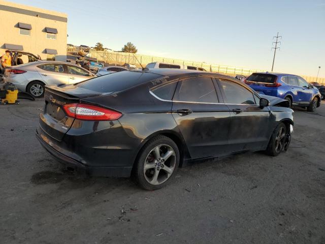 3FA6P0HDXER135724 - 2014 FORD FUSION SE BLACK photo 3