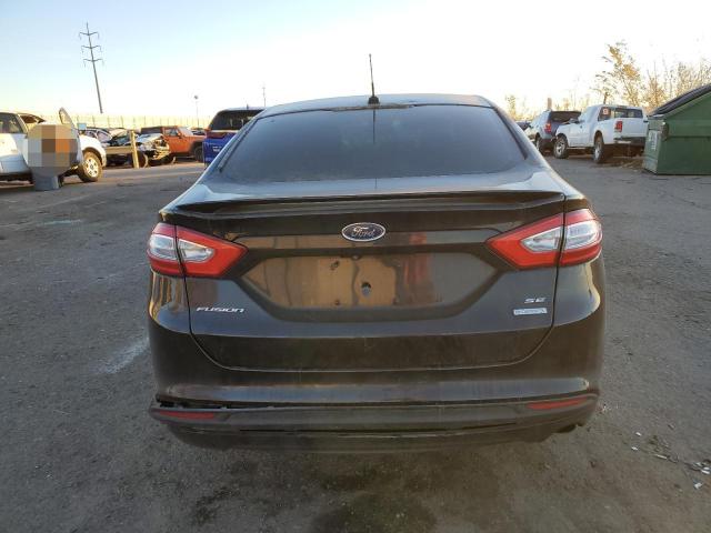 3FA6P0HDXER135724 - 2014 FORD FUSION SE BLACK photo 6