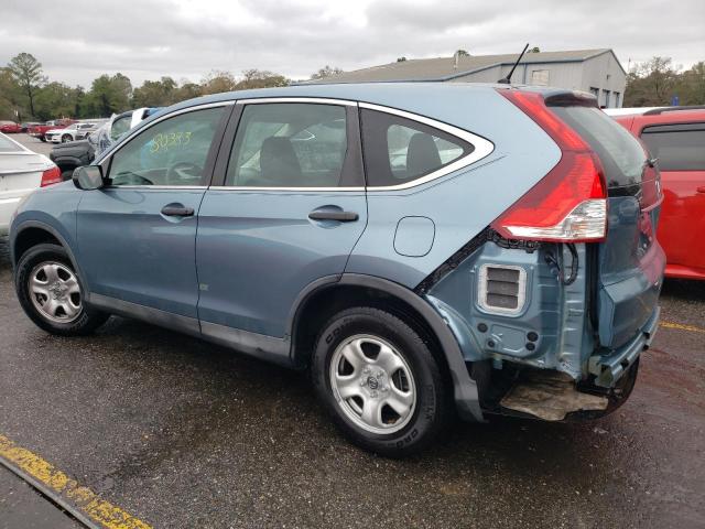 2HKRM3H36EH540054 - 2014 HONDA CR-V LX TEAL photo 2