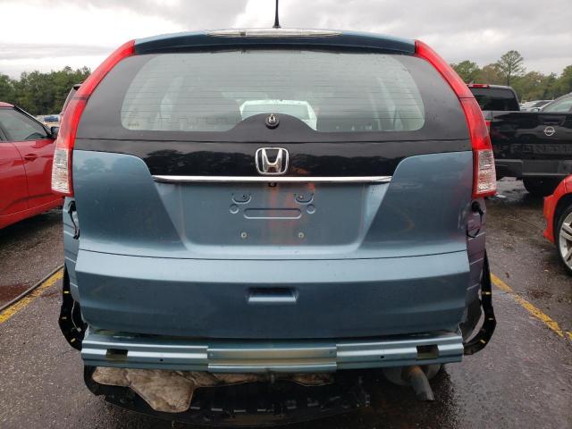 2HKRM3H36EH540054 - 2014 HONDA CR-V LX TEAL photo 6