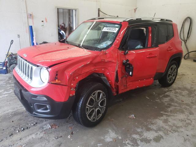 ZACCJBDT1GPD31488 - 2016 JEEP RENEGADE LIMITED RED photo 1