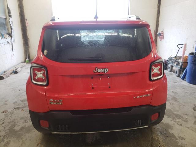 ZACCJBDT1GPD31488 - 2016 JEEP RENEGADE LIMITED RED photo 6