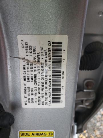 1HGCR2F88EA169102 - 2014 HONDA ACCORD EXL GRAY photo 12